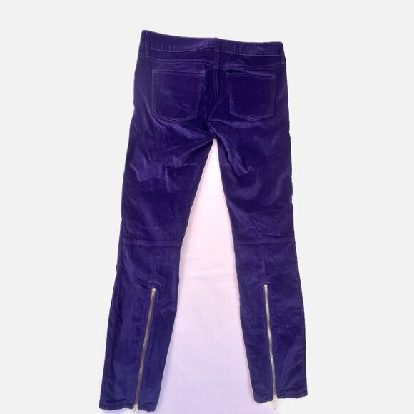 Gap 1969 Always Skinny Zipper Pockets & Ankle Women's 27r Velvet Navy Pants NWOT - Picture 3 of 15